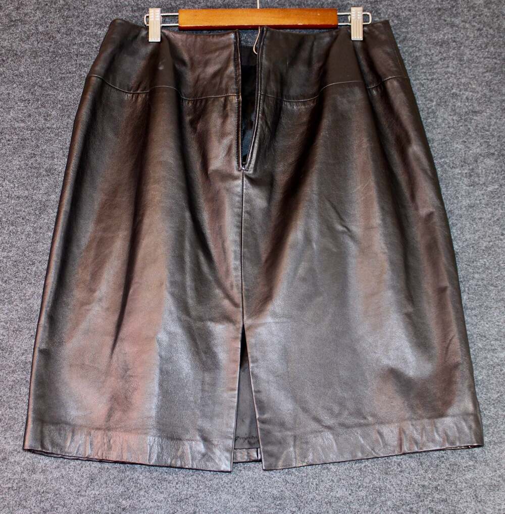 VS2 leather midi skirt - Picture 2 of 4
